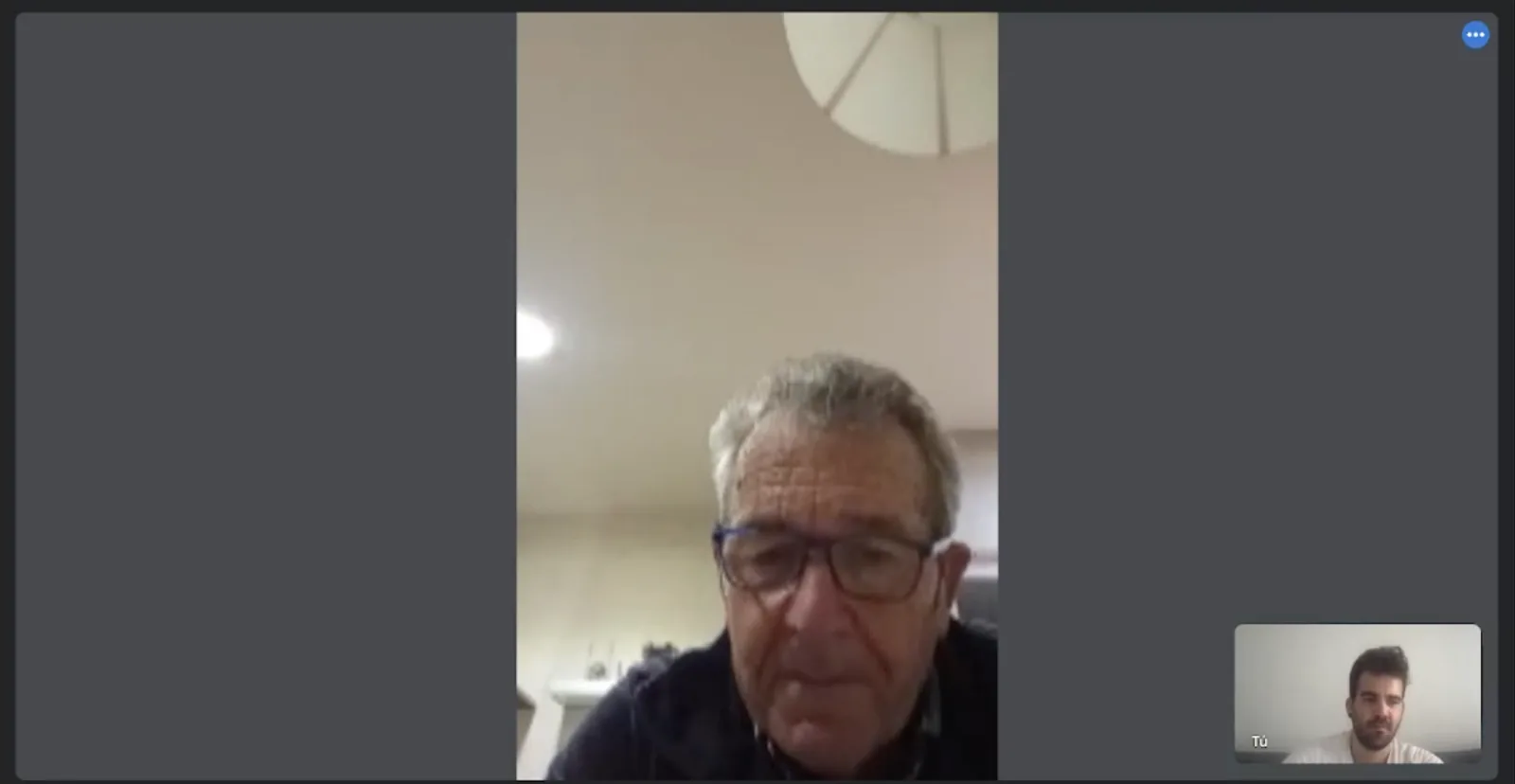 Remote interview with a farmer on Google Meet
